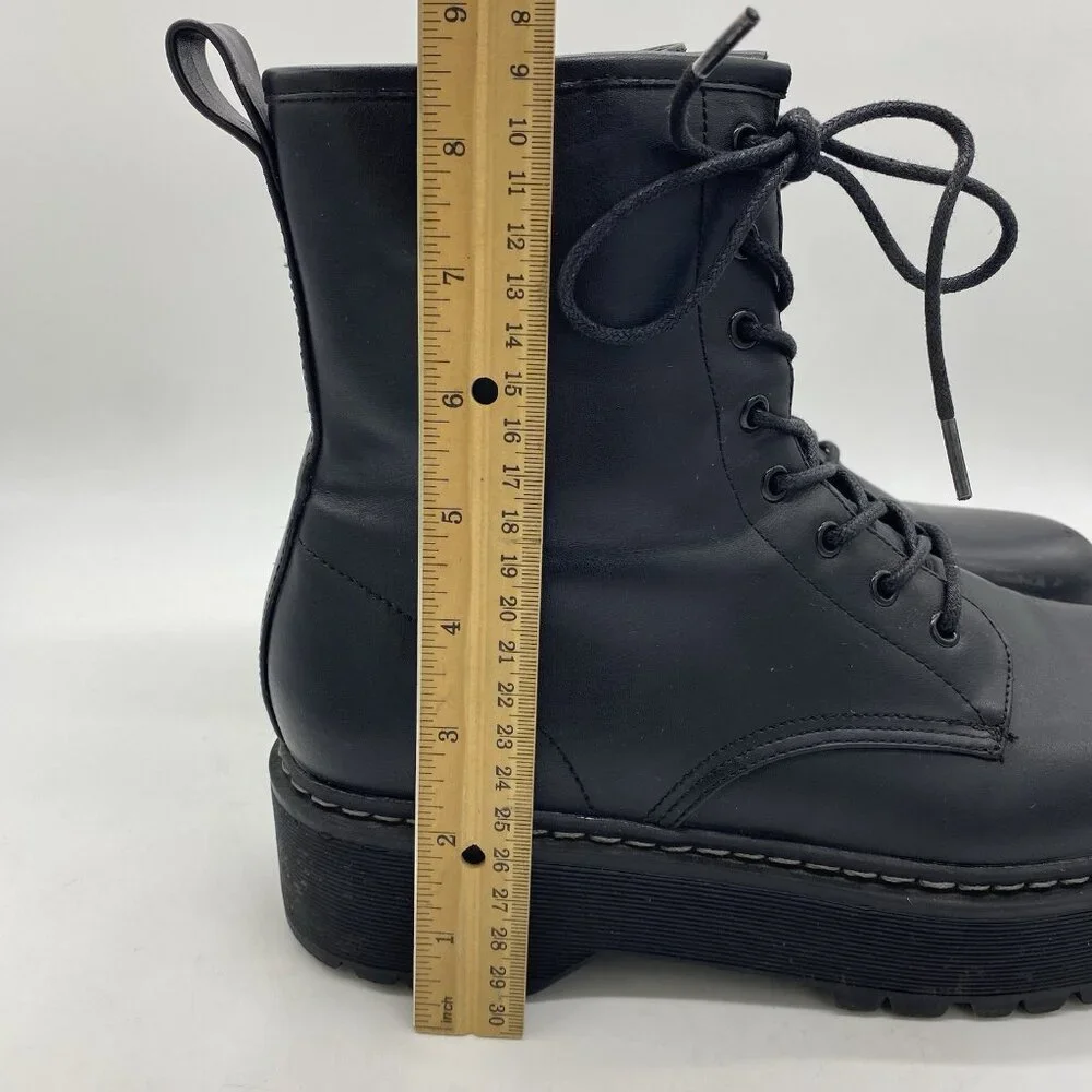 Steve Madden Basille Lace Up Platform Lug Sole Boot Women 11 Combat 90s Grunge - Picture 15 of 16